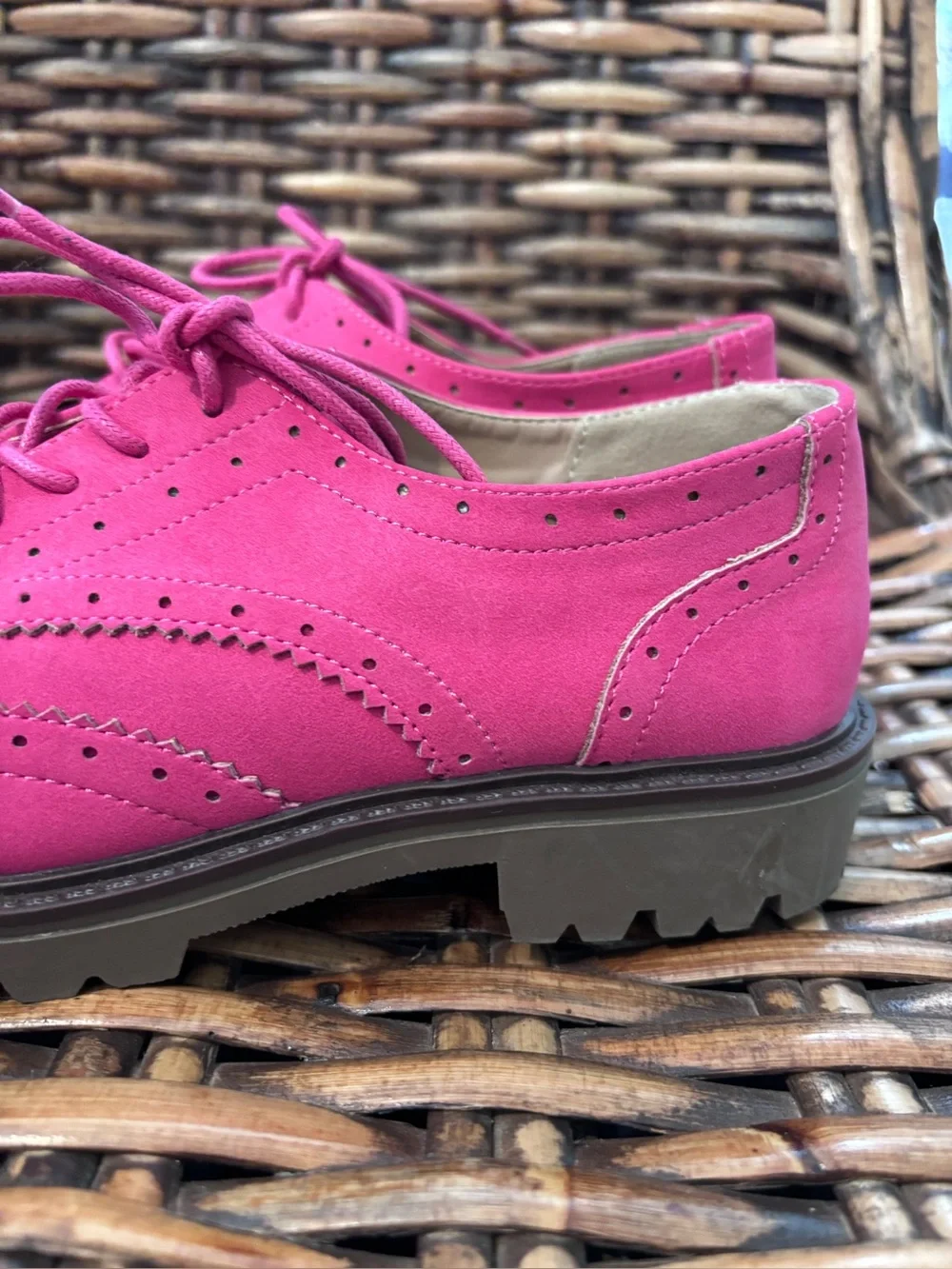 Journee Collection Pink Claudiya  Oxford Loafers  in size 8. Great condition!
